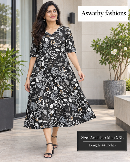 PRINTED COTTON VERTICAL KURTI