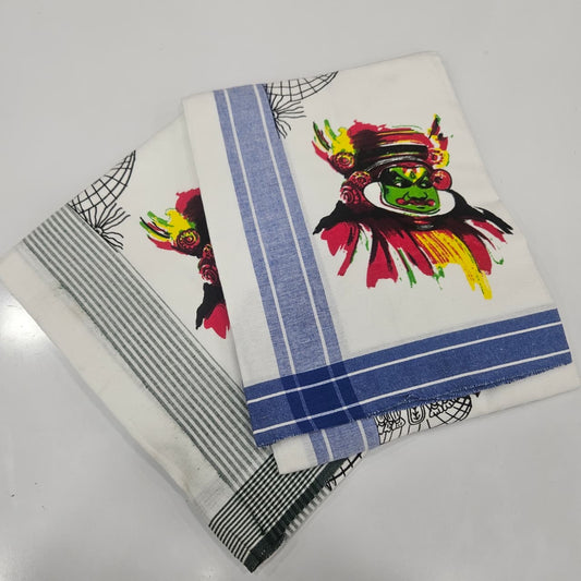 Printed dhotis 2pc