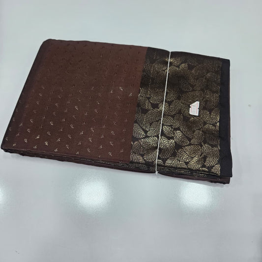 Elegant Plain Soft Cotton Saree