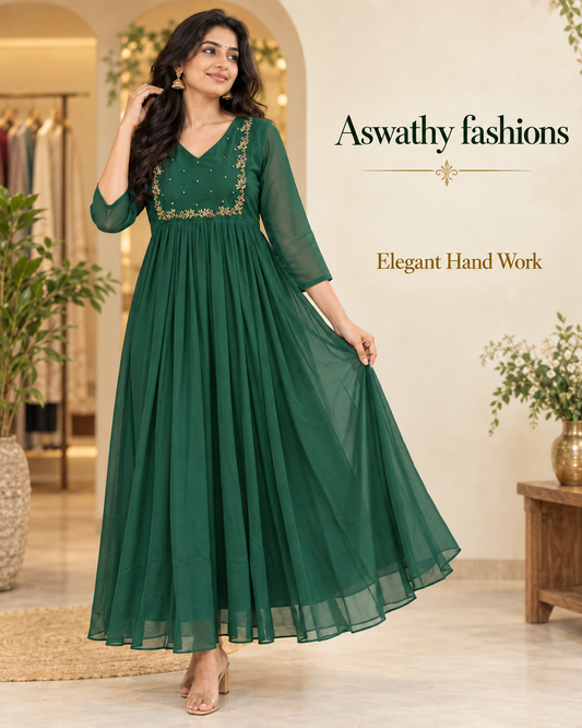 PLAIN COTTON VERTICAL KURTI